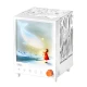 Φωτιστικό ηχείο με εφέ τύπου Aurora Bluetooth 5.3 5W και μπαταρία 1200mAh λευκό Φωτιστικό ηχείο με εφέ τύπου Aurora Bluetooth 5.3 5W και μπαταρία 1200mAh λευκό