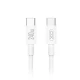 Καλώδιο USB Type-C αρσενικό σε Type-C αρσενικό High-Speed 240W 1m σε λευκό χρώμα