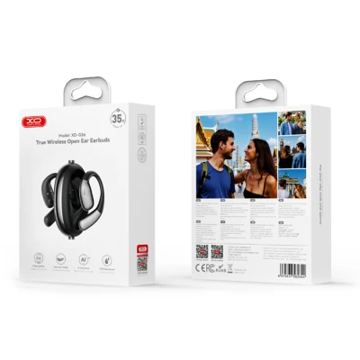 Bluetooth ακουστικά handsfree με τεχνολογία ΑΙ για μετάφραση ομιλίας σε πραγματικό χρόνο, Bluetooth 5.4, IPX5, ear hook, μαύρα 249-0272