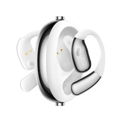 Bluetooth ακουστικά handsfree ear hook με τεχνολογία AI για αυτόματη μετάφραση ομιλίας σε πραγματικό χρόνο, Bluetooth 5.4, IPX5, λευκά