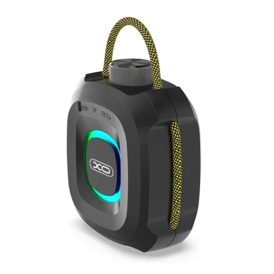 Ηχείο Bluetooth 8W αδιάβροχο IP66 με TWS, RGB LED, θύρες USB-A, USB-C και TF σε μαύρο χρώμα, μοντέλο 249-0277