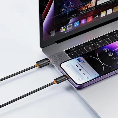 Καλώδιο USB-A αρσενικό - USB Type-C αρσενικό High-Speed 15W 1m μαύρο