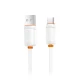 Καλώδιο USB A αρσενικό - USB Type-C αρσενικό High-Speed 15W 1.00m λευκό