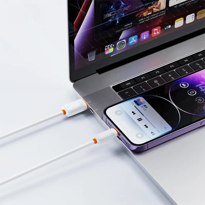Καλώδιο USB A αρσενικό - USB Type-C αρσενικό High-Speed 15W 1.00m λευκό