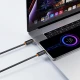 Καλώδιο USB-C αρσενικό σε USB-C αρσενικό USB High-Speed 60W 1m για φόρτιση και μεταφορά δεδομένων σε μαύρο χρώμα