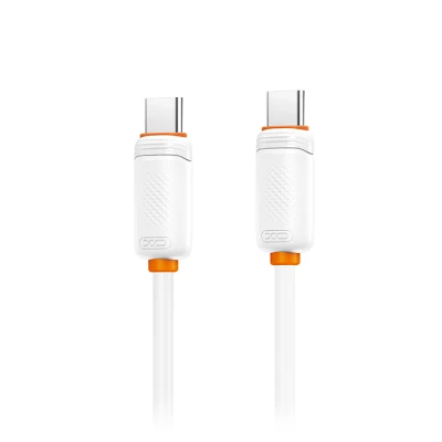 Καλώδιο USB-C αρσενικό - USB-C αρσενικό High-Speed 60W 1m σε λευκό χρώμα