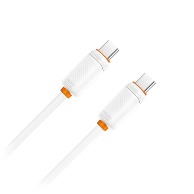 Καλώδιο USB-C αρσενικό - USB-C αρσενικό High-Speed 60W 1m σε λευκό χρώμα
