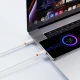 Καλώδιο USB-C αρσενικό - USB-C αρσενικό High-Speed 60W 1m σε λευκό χρώμα