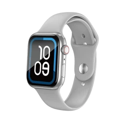 Έξυπνο ρολόι smartwatch 249-0296 με οθόνη αφής 1.83", Bluetooth 5.0, μετρητή βημάτων και ειδοποιήσεις σε ασημί χρώμα