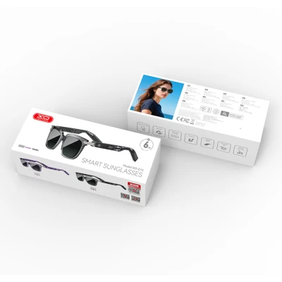 Γυαλιά ηλίου με Bluetooth 5.3 και ενσωματωμένο ηχείο hands-free σε μαύρο χρώμα