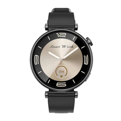 Smartwatch με οθόνη AMOLED 1.32" Bluetooth 5.0 IP68 σε μαύρο χρώμα