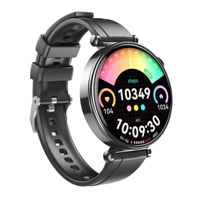 Smartwatch με οθόνη AMOLED 1.32" Bluetooth 5.0 IP68 σε μαύρο χρώμα