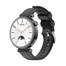 Smartwatch με οθόνη AMOLED 1.32" Bluetooth 5.0 IP68 σε μαύρο χρώμα