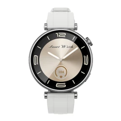 Smartwatch με οθόνη AMOLED 1.32" Bluetooth 5.0 IP68 σε ασημί χρώμα