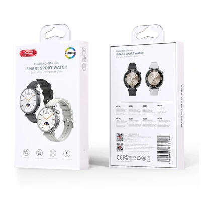Smartwatch με οθόνη AMOLED 1.32" Bluetooth 5.0 IP68 σε ασημί χρώμα