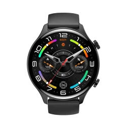Smartwatch με οθόνη AMOLED 1.75" Bluetooth 5.0 IP68 σε μαύρο χρώμα 249-0310