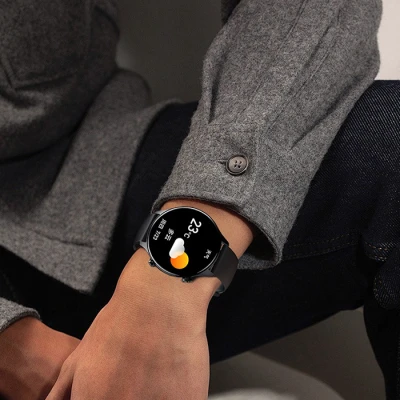 Smartwatch με οθόνη AMOLED 1.75" Bluetooth 5.0 IP68 σε μαύρο χρώμα 249-0310