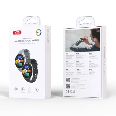 Smartwatch με οθόνη AMOLED 1.75" Bluetooth 5.0 IP68 σε μαύρο χρώμα 249-0310