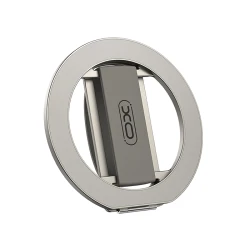 Βάση κινητού μαγνητική με ring holder 360° και επιτραπέζια τοποθέτηση σε γκρι χρώμα