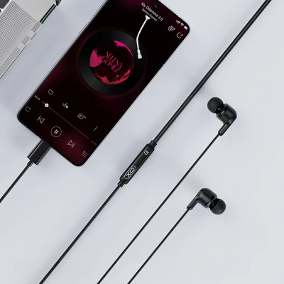 Ενσύρματα ακουστικά In-Ear με μικρόφωνο USB-C 10mm με χειριστήριο έντασης και απάντησης κλήσεων μαύρα Ενσύρματα ακουστικά In-Ear με μικρόφωνο USB-C 10mm με χειριστήριο έντασης και απάντησης κλήσεων μαύρα