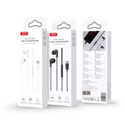 Ενσύρματα ακουστικά In-Ear με μικρόφωνο USB-C 10mm με χειριστήριο έντασης και απάντησης κλήσεων μαύρα Ενσύρματα ακουστικά In-Ear με μικρόφωνο USB-C 10mm με χειριστήριο έντασης και απάντησης κλήσεων μαύρα
