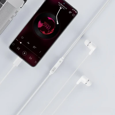 Ενσύρματα In-Ear ακουστικά με μικρόφωνο και βύσμα USB-C λευκά