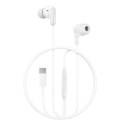 Ενσύρματα In-Ear ακουστικά με μικρόφωνο και βύσμα USB-C λευκά