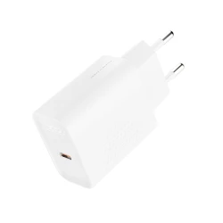 Φορτιστής USB-C 20W με γρήγορη φόρτιση PD3.0, προστασία υπερέντασης και λευκό χρώμα