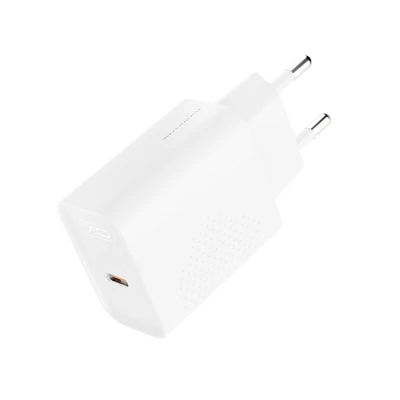 Φορτιστής USB-C 20W με γρήγορη φόρτιση PD3.0, προστασία υπερέντασης και λευκό χρώμα