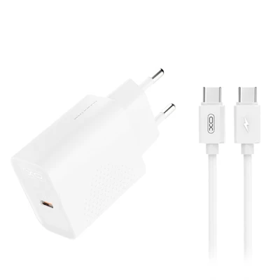Φορτιστής USB-C 20W με αποσπώμενο καλώδιο USB-C σε λευκό χρώμα Φορτιστής USB-C 20W με αποσπώμενο καλώδιο USB-C σε λευκό χρώμα