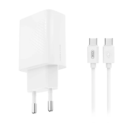 Φορτιστής USB-C 20W με αποσπώμενο καλώδιο USB-C σε λευκό χρώμα Φορτιστής USB-C 20W με αποσπώμενο καλώδιο USB-C σε λευκό χρώμα
