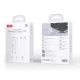 Φορτιστής GaN universal με 2 εξόδους 1xUSB-A & 1xUSB-C, PD30W, αποσπώμενο καλώδιο USB Type-C και λευκό χρώμα