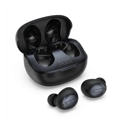 Ακουστικά Bluetooth true wireless stereo με ακύρωση θορύβου ANC, λειτουργία ύπνου, θήκη φόρτισης και μικρόφωνο, μαύρα 249-0348