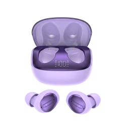 Bluetooth εργονομικά ακουστικά True Wireless Stereo με ANC, λειτουργία ύπνου και θήκη φόρτισης, μωβ