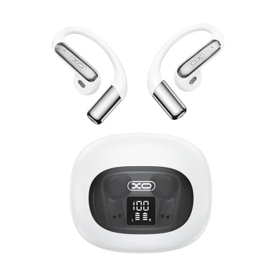 Bluetooth ασύρματα ακουστικά handsfree με θήκη φόρτισης, LED οθόνη, Bluetooth 6.0 και IPX4 σε λευκό χρώμα Bluetooth ασύρματα ακουστικά handsfree με θήκη φόρτισης, LED οθόνη, Bluetooth 6.0 και IPX4 σε λευκό χρώμα