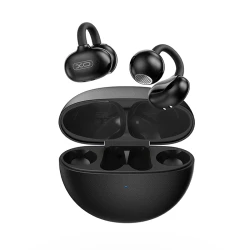 Ασύρματα open-ear Bluetooth ακουστικά handsfree με θήκη φόρτισης, Bluetooth 6.0, IPX4, μαύρα