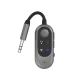 Bluetooth πομπός και αναμεταδότης ήχου 2-σε-1 με λειτουργία TX/RX, θύρα 3.5mm AUX, Bluetooth 6.0 και φόρτιση USB-C, μαύρο/σκούρο γκρι