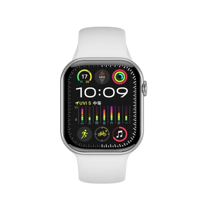 Smartwatch με οθόνη AMOLED 2.04" αφής, Bluetooth 5.0, επαναφορτιζόμενη μπαταρία 225mAh και ασημί λουράκι Smartwatch με οθόνη AMOLED 2.04" αφής, Bluetooth 5.0, επαναφορτιζόμενη μπαταρία 225mAh και ασημί λουράκι