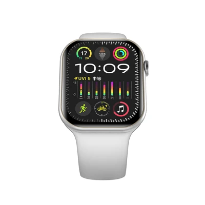 Smartwatch με οθόνη AMOLED 2.04" αφής, Bluetooth 5.0, επαναφορτιζόμενη μπαταρία 225mAh και ασημί λουράκι Smartwatch με οθόνη AMOLED 2.04" αφής, Bluetooth 5.0, επαναφορτιζόμενη μπαταρία 225mAh και ασημί λουράκι