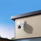 Wi-Fi κάμερα ασφαλείας εξωτερικού χώρου 3MP με pan/tilt, νυχτερινή όραση, ανίχνευση κίνησης και ήχου, λευκή