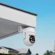 Wi-Fi κάμερα ασφαλείας εξωτερικού χώρου 3MP με pan/tilt, νυχτερινή όραση, ανίχνευση κίνησης και ήχου, λευκή