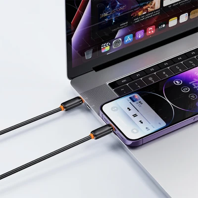 Καλώδιο USB-C αρσ. - Lightning αρσ. USB High-Speed 27W 1m μαύρο