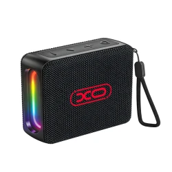 Bluetooth ηχείο 5W με RGB φωτισμό, Bluetooth 6.0, TWS, θύρα USB και TF, αδιάβροχο IPX5, μαύρο