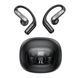Bluetooth ακουστικά handsfree ear hook με θήκη φόρτισης, LED οθόνη, Bluetooth 6.0, USB-C και IPX4 σε μαύρο χρώμα Bluetooth ακουστικά handsfree ear hook με θήκη φόρτισης, LED οθόνη, Bluetooth 6.0, USB-C και IPX4 σε μαύρο χρώμα