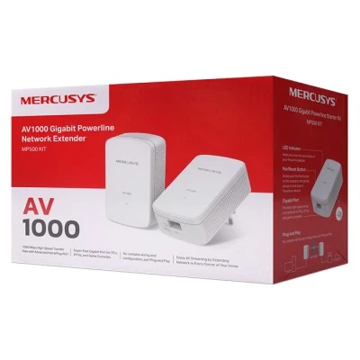 AV1000 MERCUSYS Gigabit Powerline starter kit.