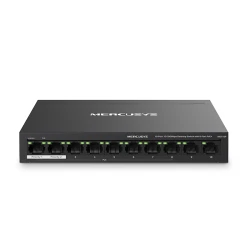 Switch Mercusys MS110P 10 θυρών 10/100Mbps desktop με 8 θύρες PoE+ και συνολική ισχύ 65W
