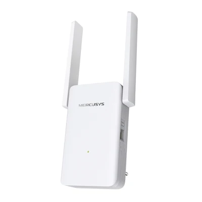 Ενισχυτής σήματος Wi-Fi 6 Mercusys ME80X AX3000 dual band με δύο εξωτερικές κεραίες και θύρα Gigabit Ethernet