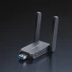 Ασύρματος αντάπτορας Adapter USB Wi-Fi 7 BE6500 με 2 εξωτερικές high-power κεραίες και σύνδεση USB 3.0