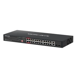 Network switch rackmount Mercusys MS128GP 28 θυρών με 24 θύρες Gigabit PoE+, 2 Gigabit uplink και 2 combo Gigabit SFP