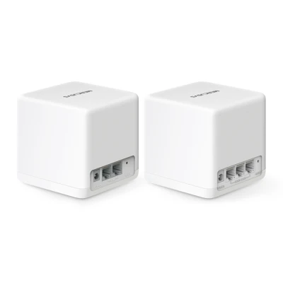Σύστημα Mesh Wi-Fi 6 AX1500 Mercusys Halo H60X 2-pack με κάλυψη έως 350m2, Dual Band, Gigabit θύρες και γονικούς ελέγχους